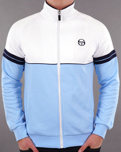 Sergio Tacchini Orion Trainingsjacke Weiß/Himmelblau
