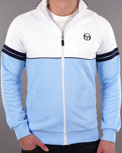 Sergio Tacchini Orion Trainingsjacke Weiß/Himmelblau