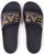 Emporio Armani EA7 Logo Sliders Black/Gold