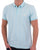 Pretty Green Vega Pinstripe Polo Light Blue