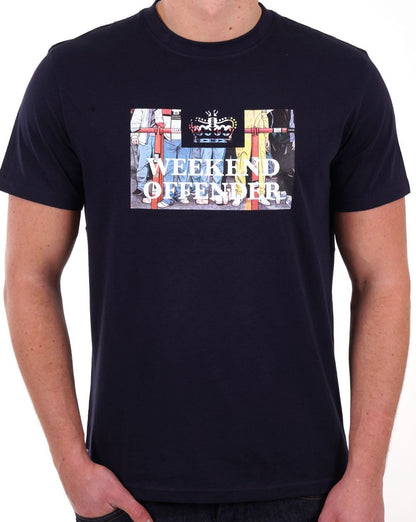 Weekend Offender Bissel T-Shirt Marineblau
