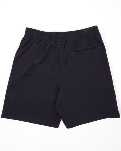 Sergio Tacchini Gestreifte Freizeitshorts Schwarz/Dunkelrot