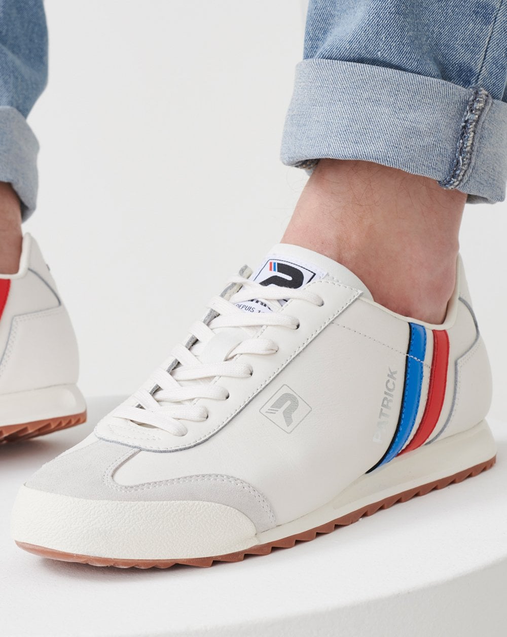 Patrick Original Sneakers Weiß Blau Rot