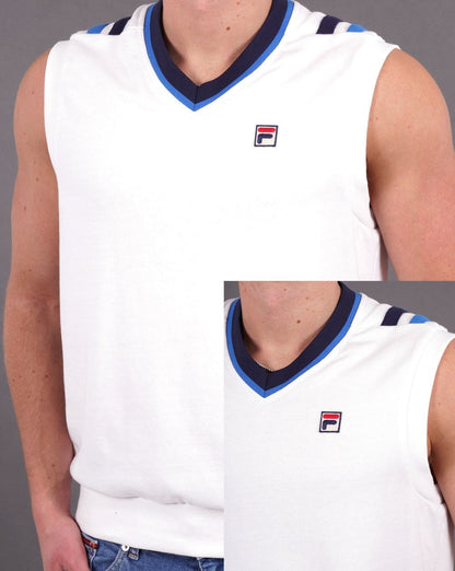 Fila Vintage Tanktop-Sweatshirt Weiß