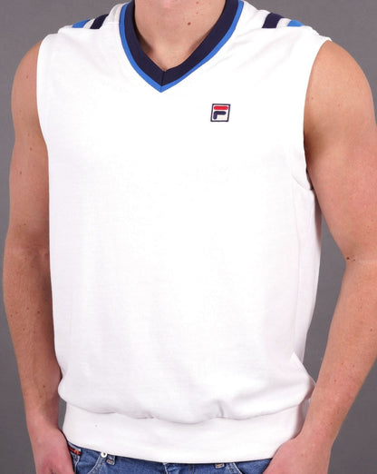 Fila Vintage Tanktop-Sweatshirt Weiß
