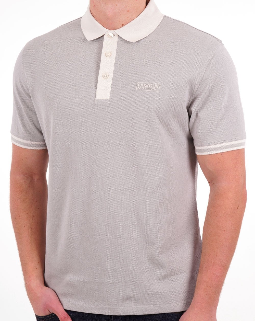 Barbour International Monty Poloshirt Grau