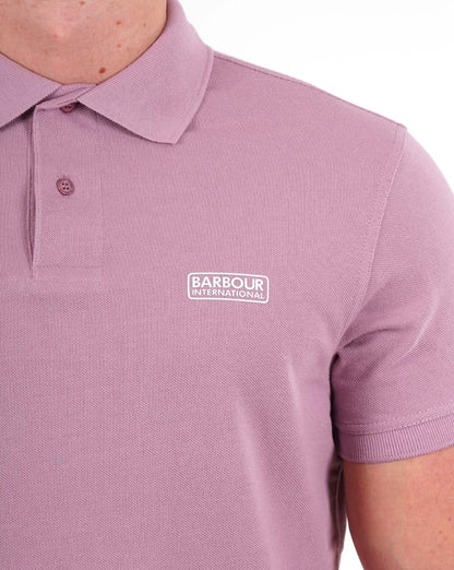 Barbour International Essential Poloshirt in Zartrosa