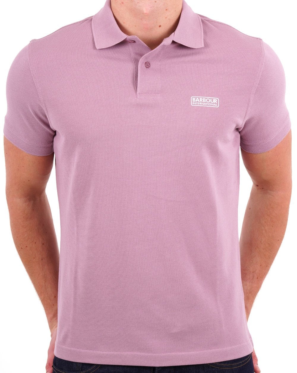 Barbour International Essential Poloshirt in Zartrosa