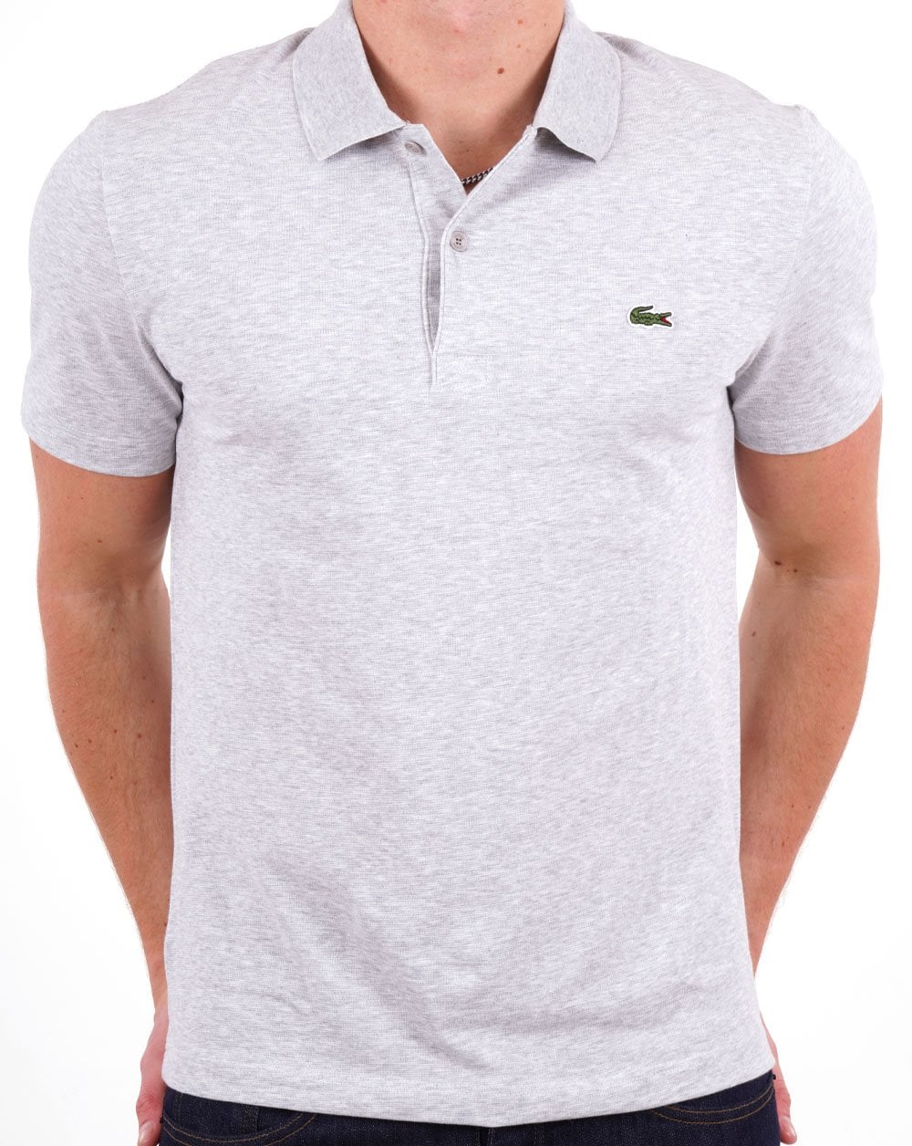 Lacoste Sport Poloshirt Silber Chine