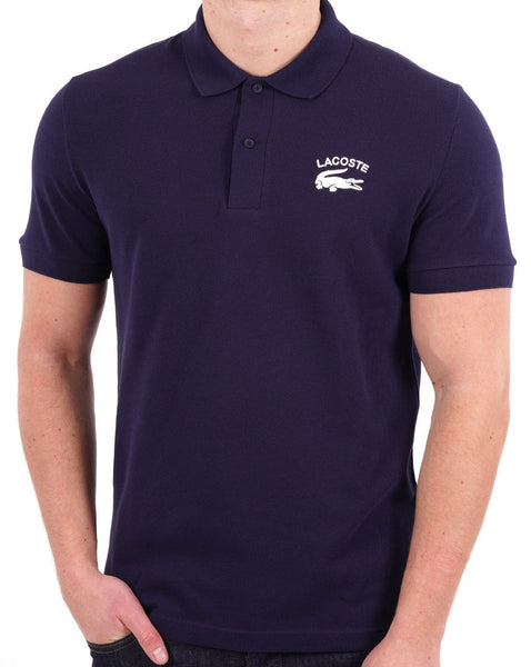 Lacoste Embroidered Logo Polo Shirt Navy