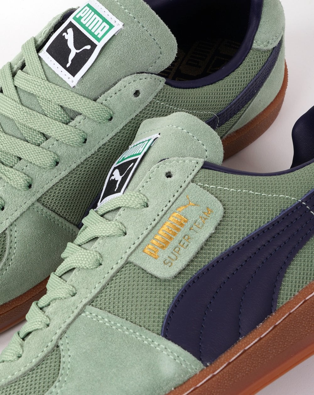 Puma Super Team OG Trainer Staubgrün/Marineblau