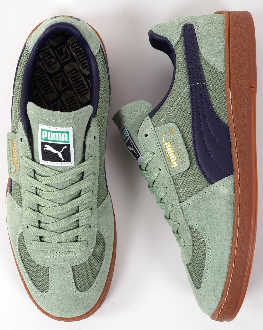 Puma Super Team OG Trainer Staubgrün/Marineblau