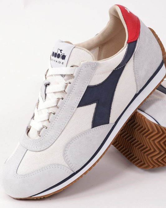 Diadora Diadora Equipe Canvas-Trainer, Weiß/Jeansblau