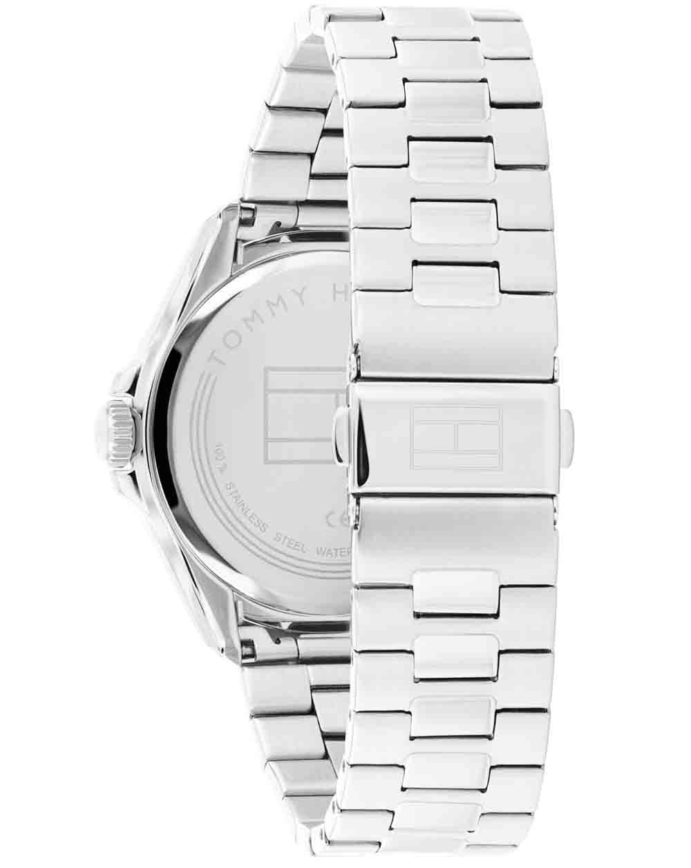 Tommy Hilfiger Maverick Uhr Silber/Marineblau