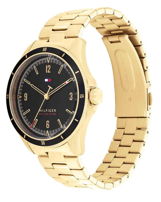 TOMMY WATCHES Tommy Hilfiger Maverick Uhr Gold/Schwarz