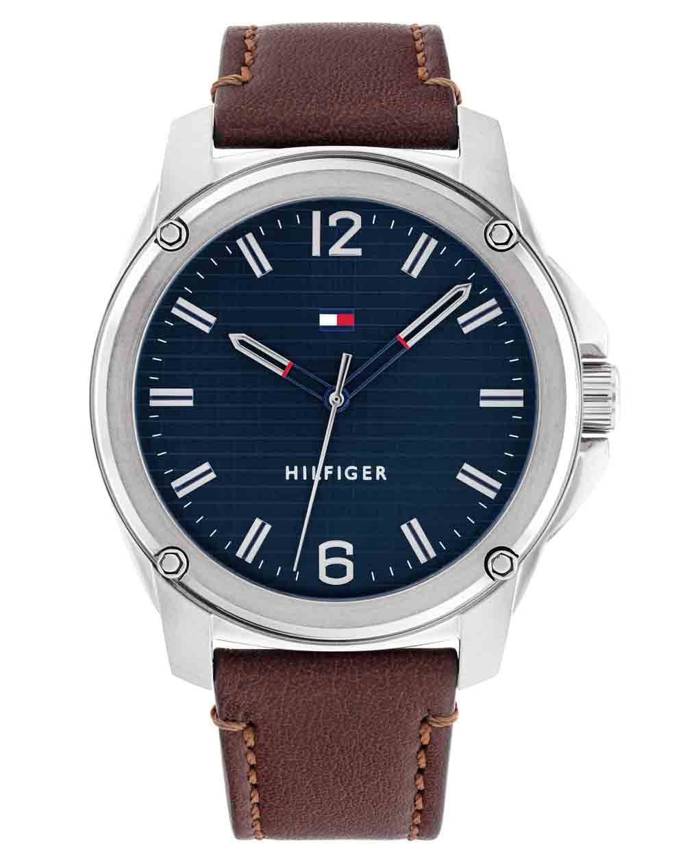 Tommy Hilfiger Jason Armbanduhr Braun/Marineblau