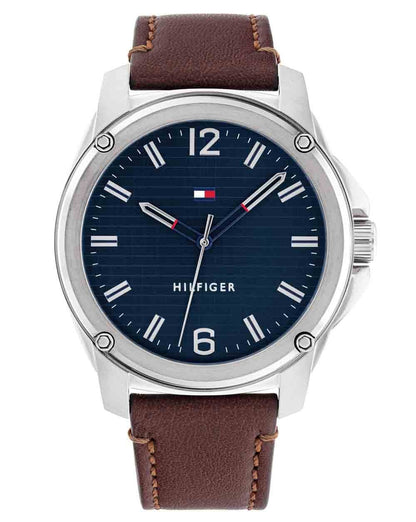Tommy Hilfiger Jason Armbanduhr Braun/Marineblau