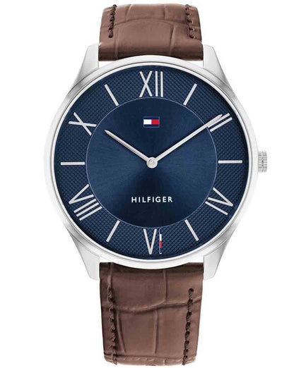 Tommy Hilfiger Becker Uhr Braun/Marineblau