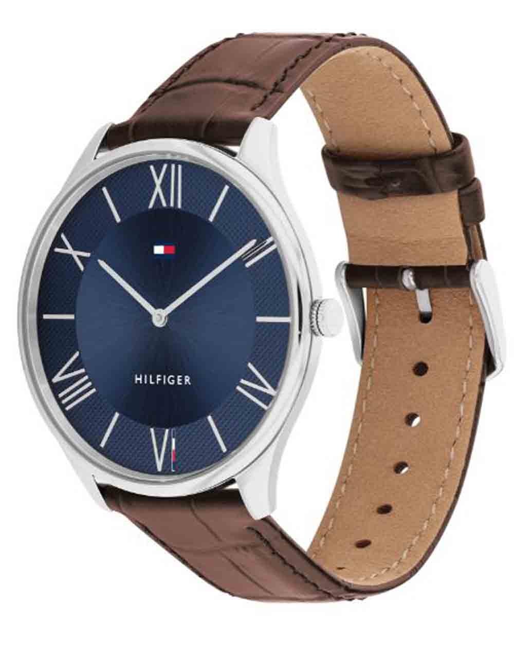 Tommy Hilfiger Becker Uhr Braun/Marineblau
