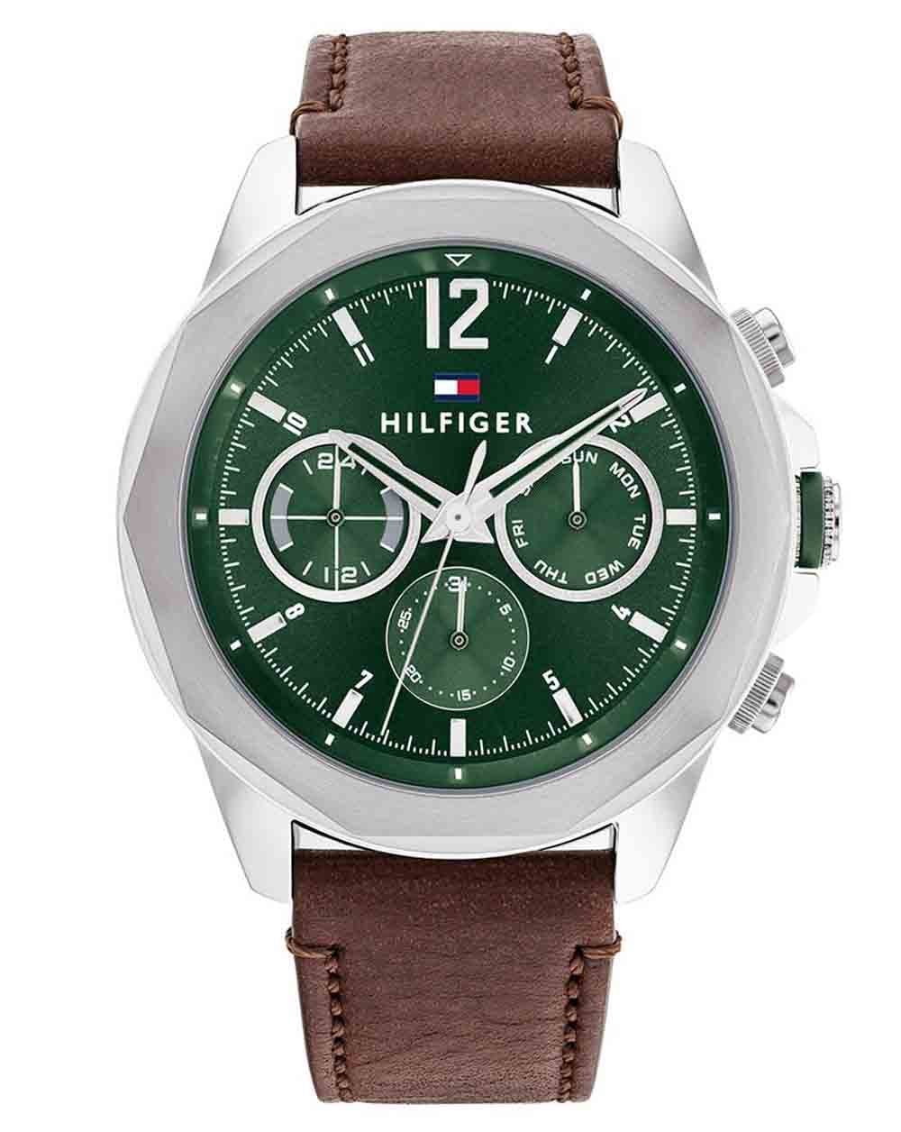 Tommy Hilfiger Lars Uhr Braun/Grün