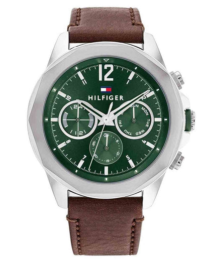 Tommy Hilfiger Lars Uhr Braun/Grün