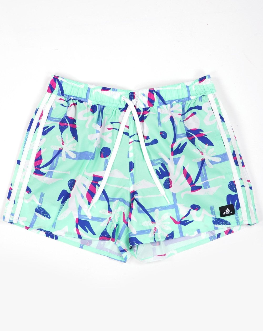 Adidas Seasonal Floral Badeshorts Mintgrün