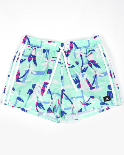 Adidas Seasonal Floral Badeshorts Mintgrün