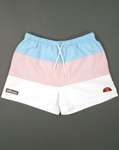 Ellesse Cielo Badeshorts Himmelblau/Rosa/Weiß