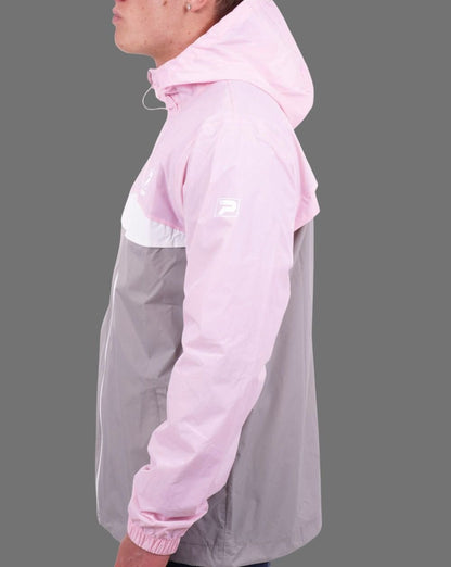 Patrick Klassische Regenjacke Rosa/Grau