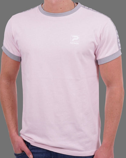 Patrick T-Shirt mit Ärmelband Rosa