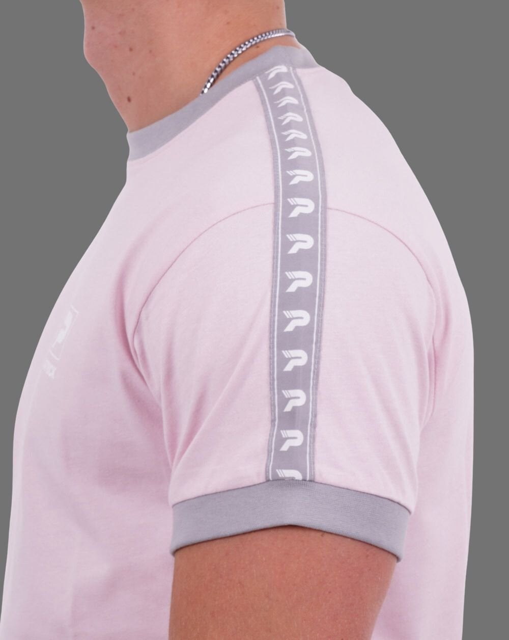 Patrick T-Shirt mit Ärmelband Rosa