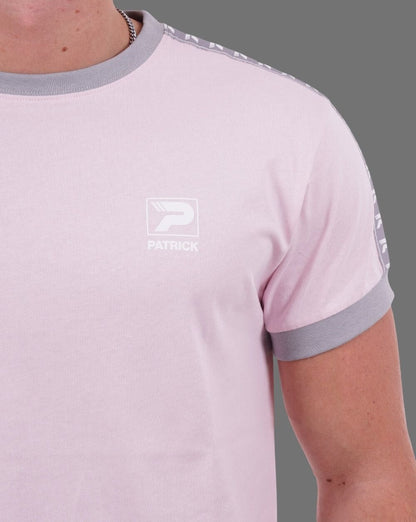 Patrick T-Shirt mit Ärmelband Rosa