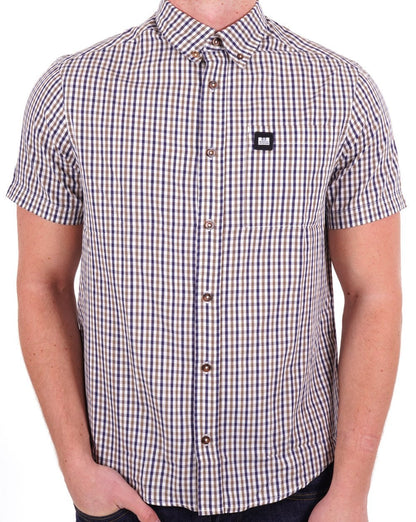 Weekend Offender Joyce Kurzarmhemd mit Hauskaromuster