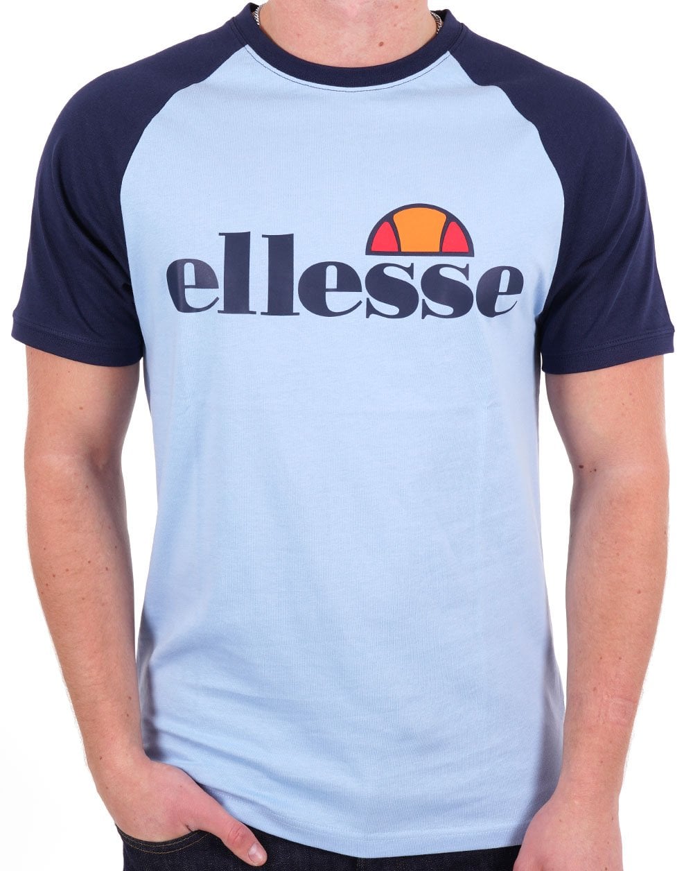 Ellesse Corp T-Shirt Himmelblau/Marineblau
