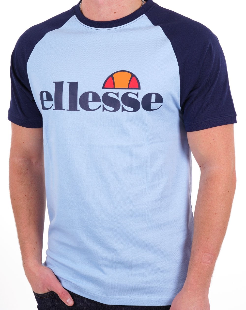 Ellesse Corp T-Shirt Himmelblau/Marineblau