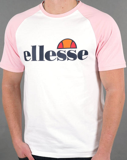 Ellesse Corp T-Shirt Weiß/Hellrosa