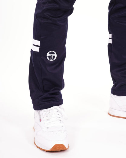 Sergio Tacchini – Trainingshose mit Reißverschluss in Dunkelmarineblau