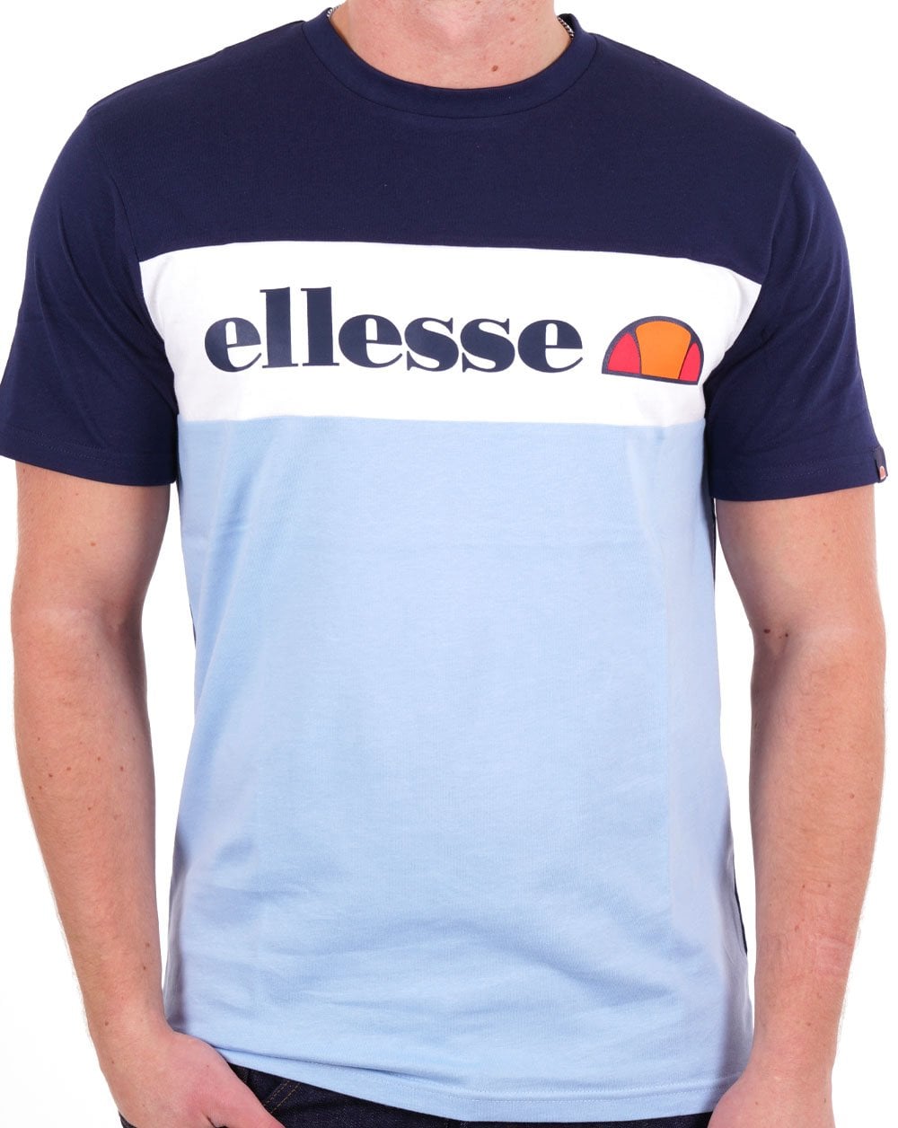 Ellesse Morbila T-Shirt Marineblau/Weiß/Himmelblau