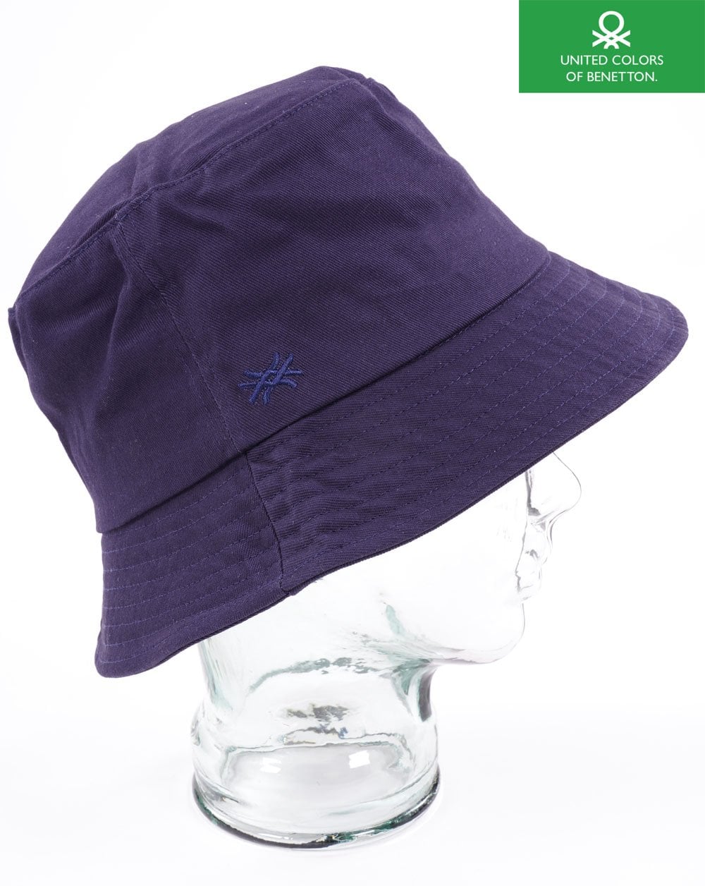 Benetton Fischerhut Marineblau