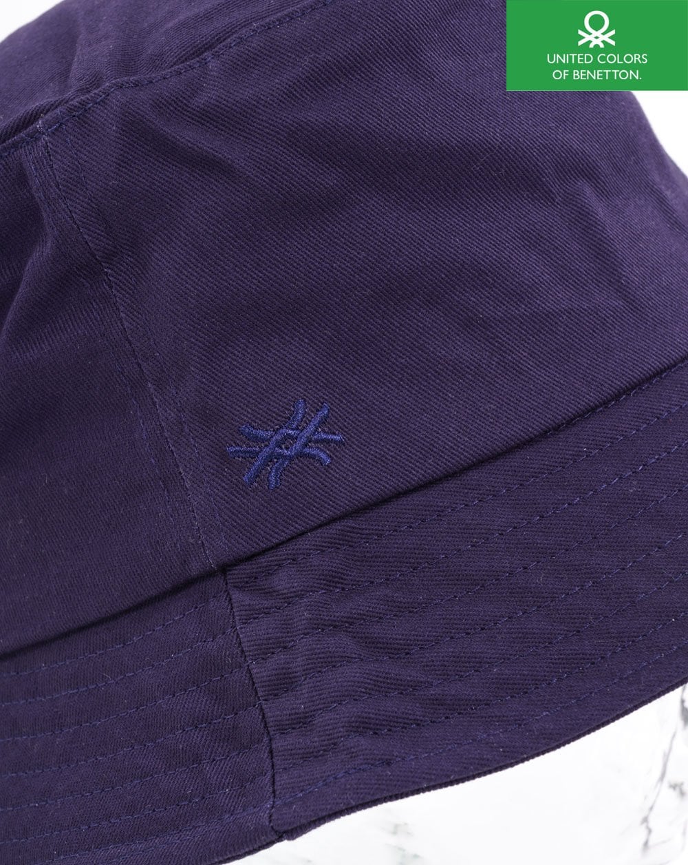Benetton Fischerhut Marineblau