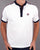 Fila Vintage Collarless Polo Shirt White