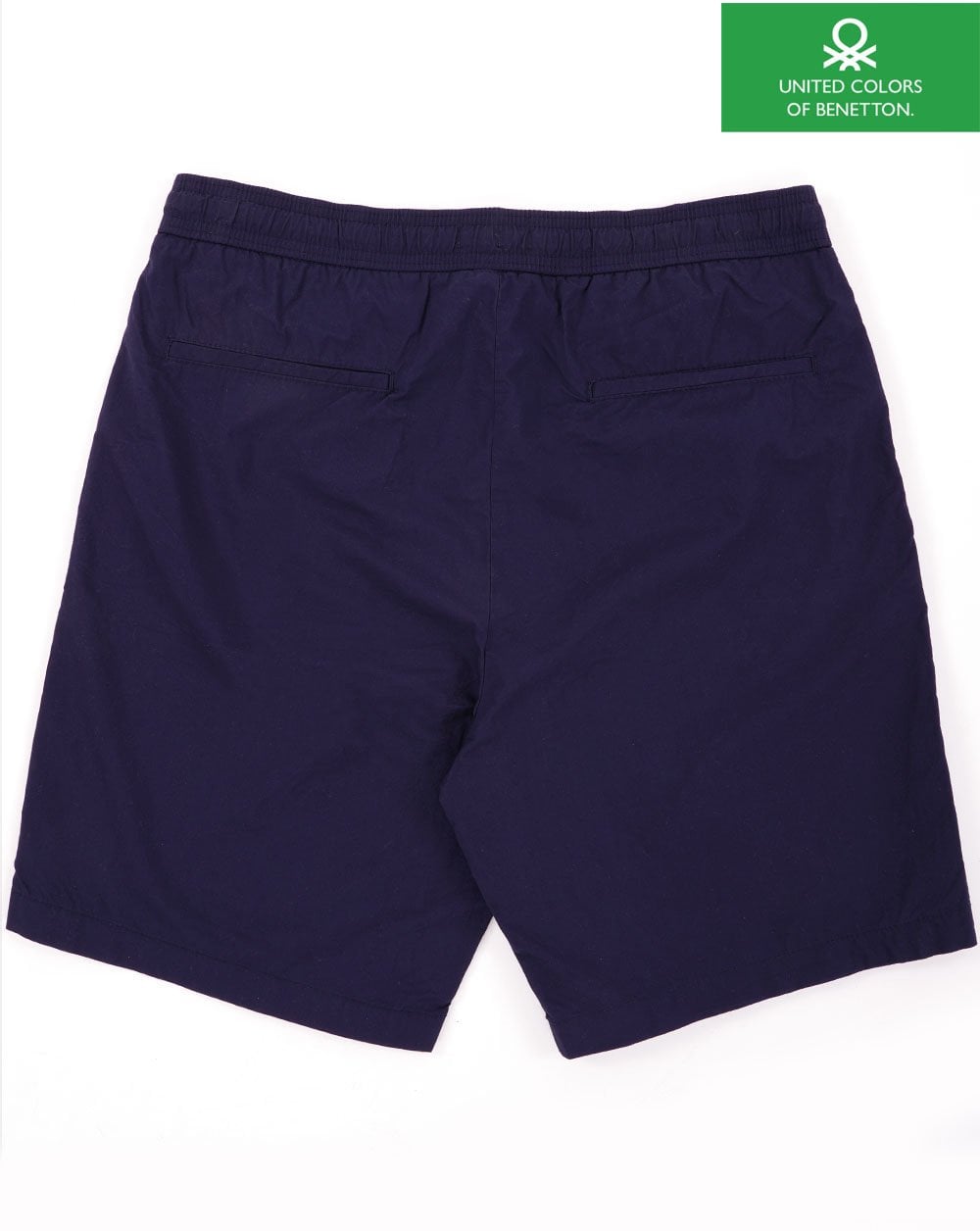 Benetton Shorts aus Baumwollcanvas mit Kordelzug in Marineblau