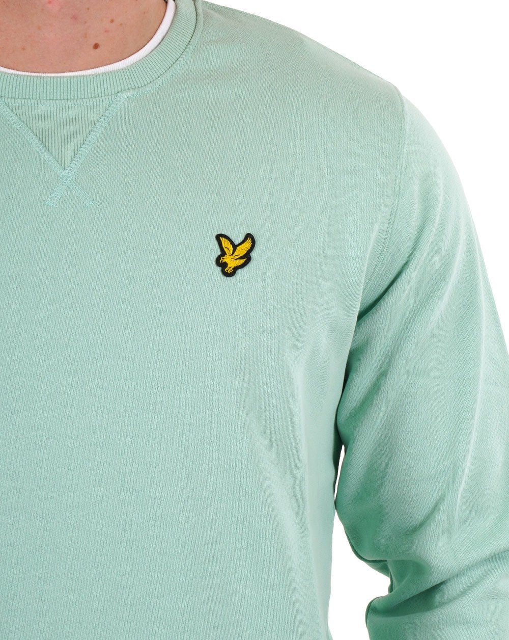 Lyle &amp; Scott – Sweatshirt mit Rundhalsausschnitt, Pastellgrün