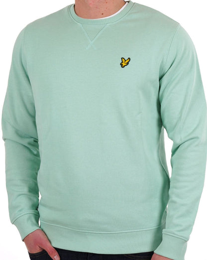 Lyle &amp; Scott – Sweatshirt mit Rundhalsausschnitt, Pastellgrün