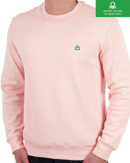 Benetton Piqué-Sweatshirt Lachsrosa