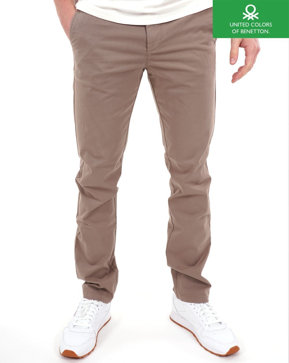 Benetton Chinos Hellbraun