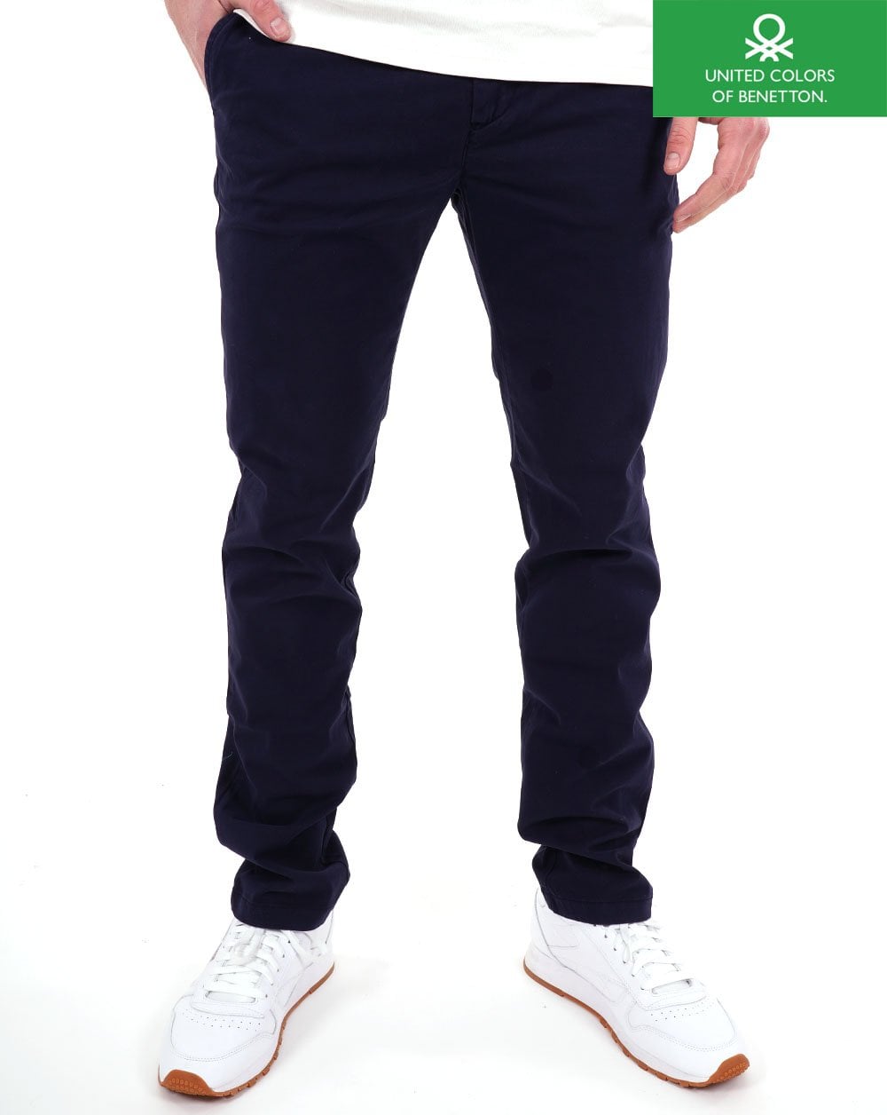 Benetton Chinos Marineblau