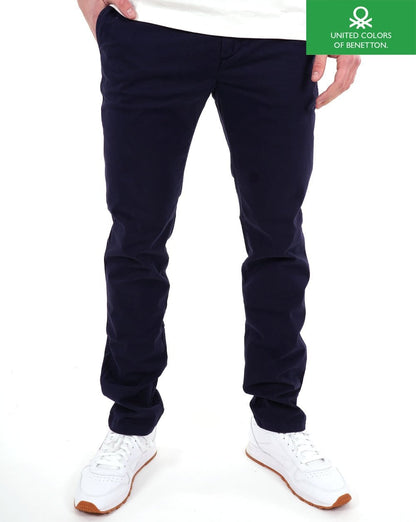 Benetton Chinos Marineblau