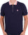 Fila Vintage Zip Polo Shirt Navy