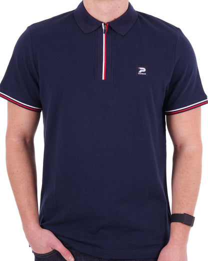 Patrick Zip Poloshirt Navy